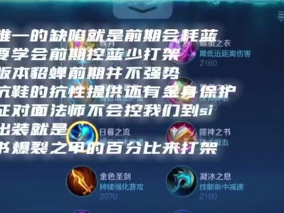 《以貂婵出装新手攻略最新》（从零开始，教你如何装备最强貂婵）