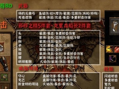 探索暗黑破坏神3顶级装备的秘密（揭秘顶级装备的独特属性和制作方法）